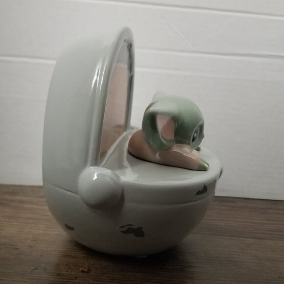 Star Wars Mandalorian Grogu Ceramic Money Bank - Picture 6 of 9